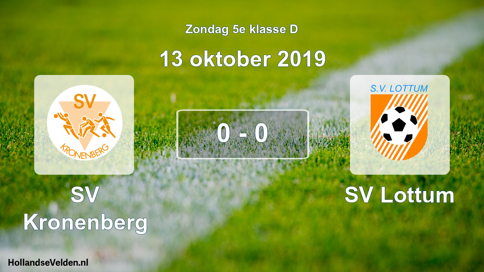 Total number of matches played: SV Kronenberg - SV Lottum 0 - 0 (13 October 2019)