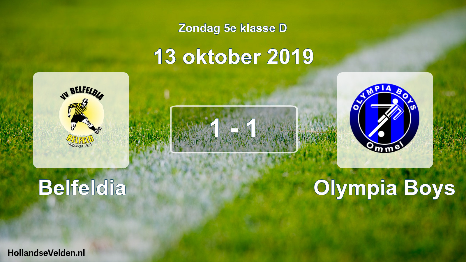 Total number of matches played: Belfeldia - Olympia Boys 1 - 1 (13 October 2019)