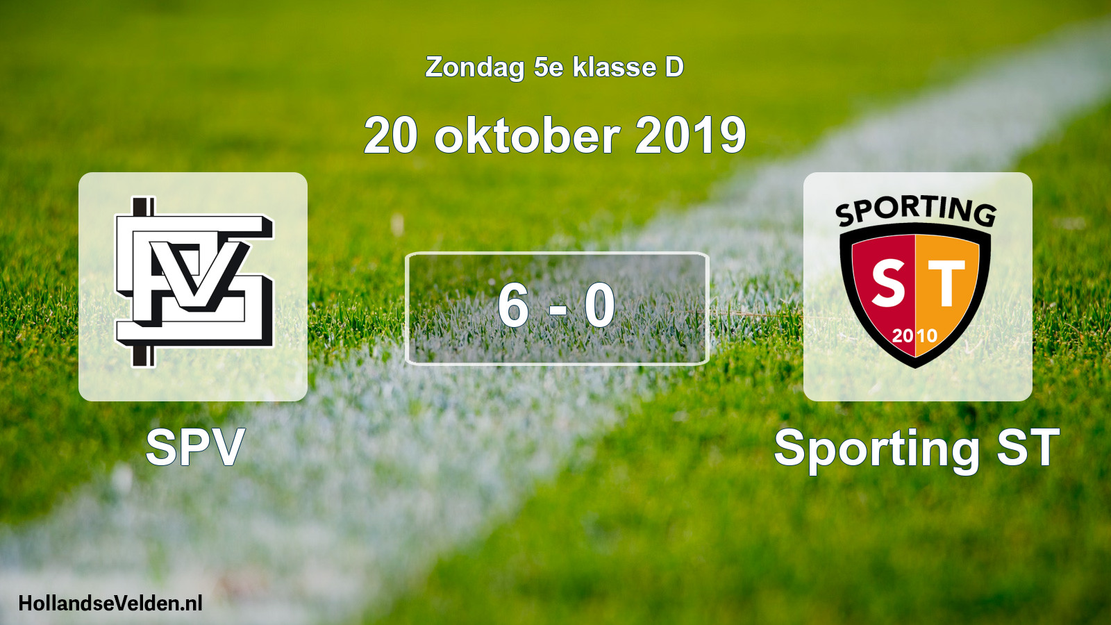 Total number of matches played: SPV - Sporting ST 6 - 0 (20 October 2019)