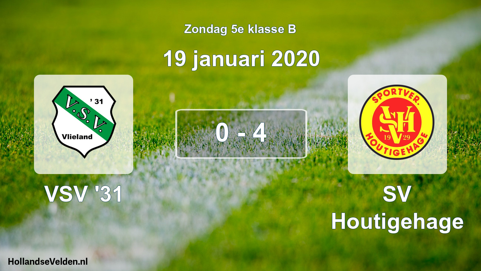 Total number of matches played: VSV '31 - SV Houtigehage 0 - 4 (19 January 2020)