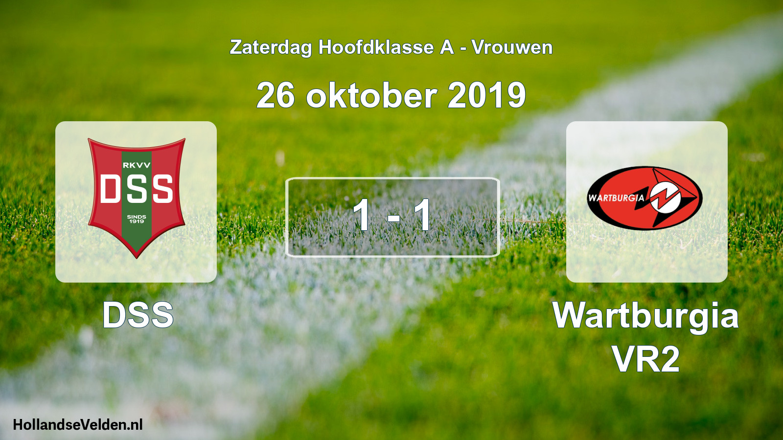 Total number of matches played: DSS - Wartburgia VR2 1 - 1 (26 October 2019)
