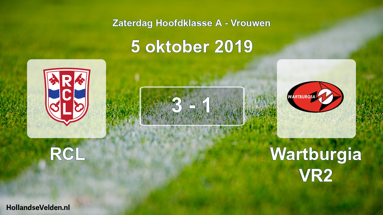 Total number of matches played: RCL - Wartburgia VR2 3 - 1 (5 October 2019)