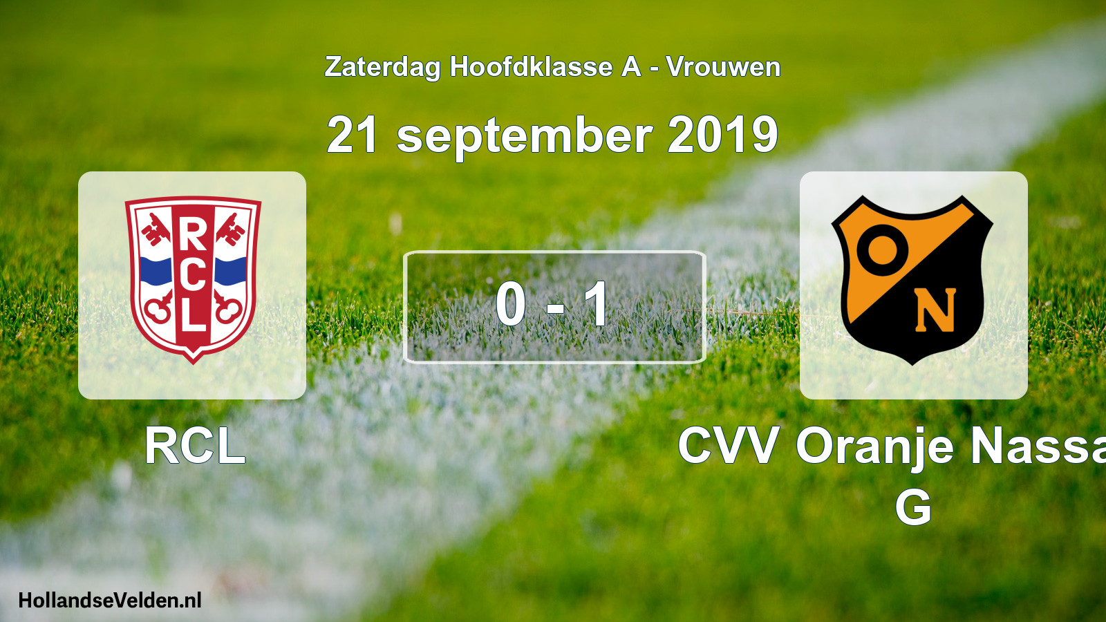Total number of matches played: RCL - CVV Oranje Nassau G 0 - 1 (21 September 2019)