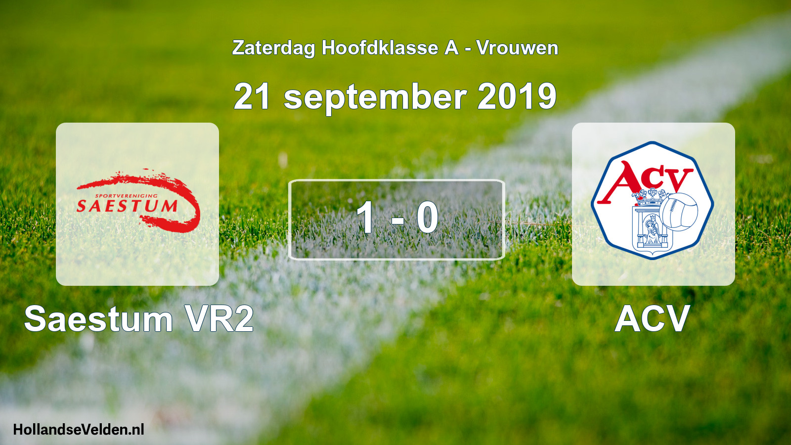 Total number of matches played: Saestum VR2 - ACV 1 - 0 (21 September 2019)