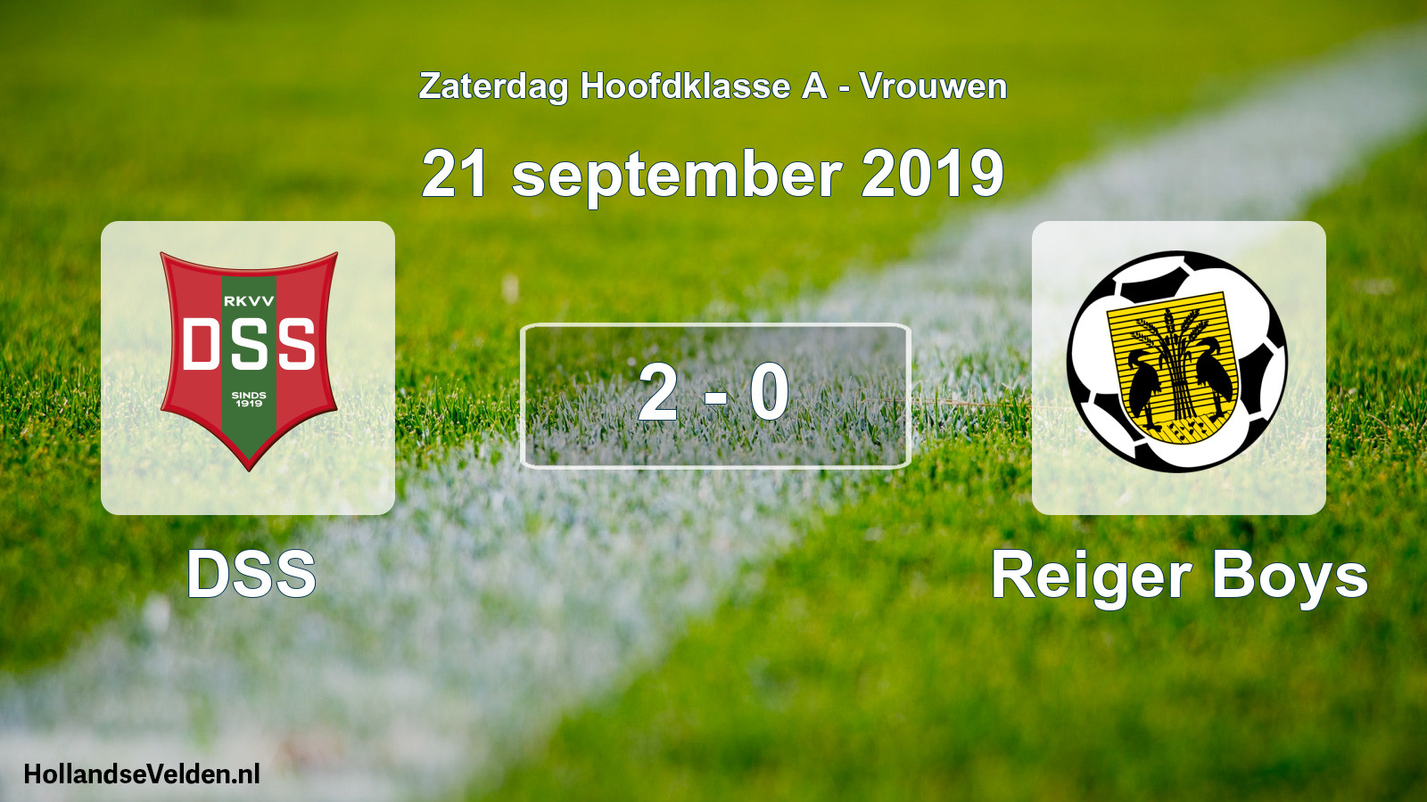 Total number of matches played: DSS - Reiger Boys 2 - 0 (21 September 2019)