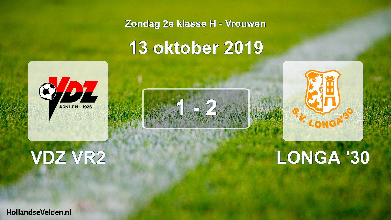 Total number of matches played: VDZ VR2 - LONGA '30 1 - 2 (13 October 2019)