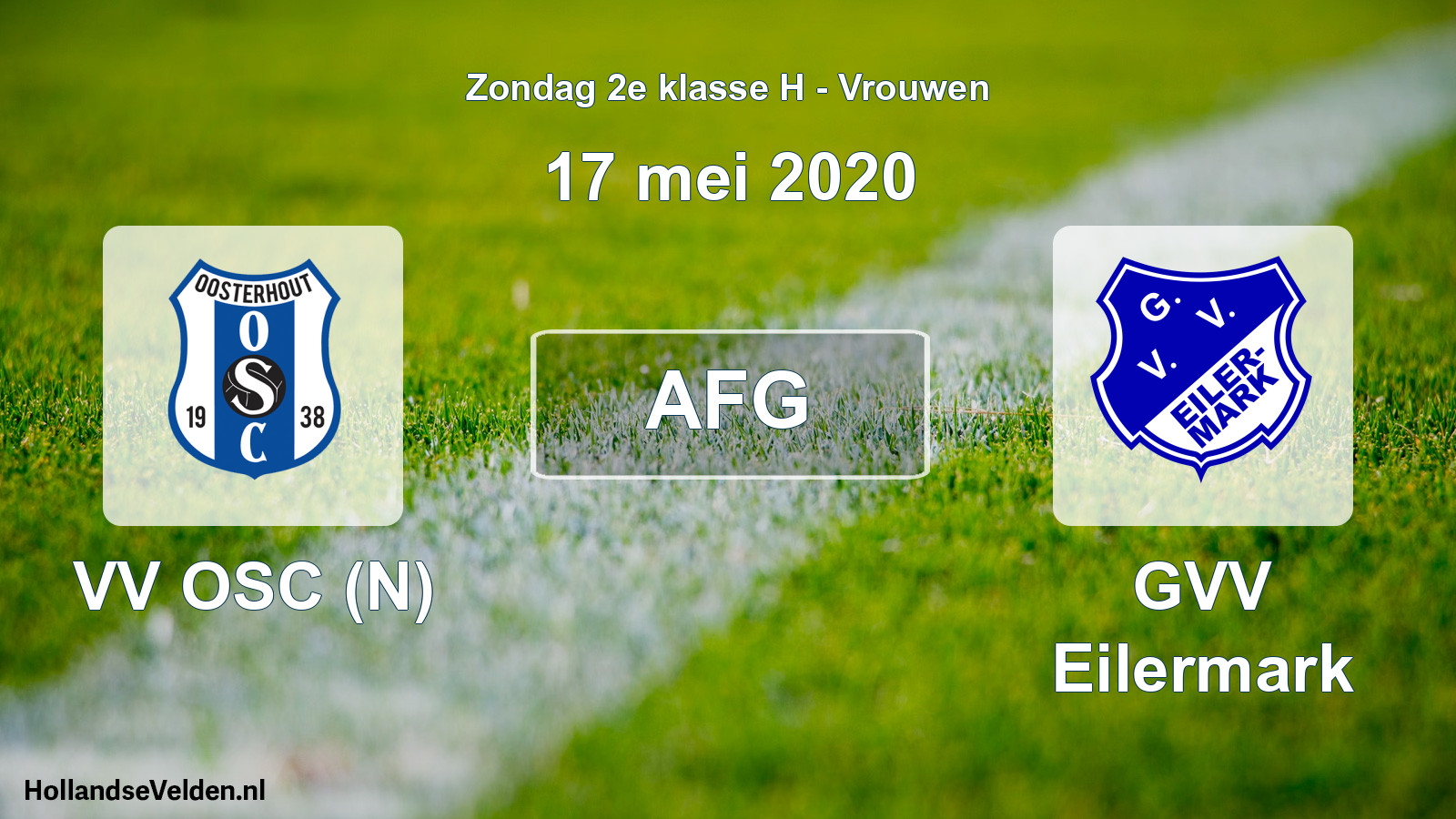 Geplande wedstrijd: VV OSC (N) - GVV Eilermark (17 mei 2020)