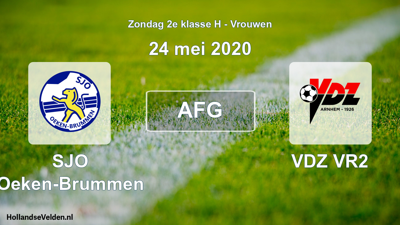 Geplande wedstrijd: SJO Oeken-Brummen - VDZ VR2 (24 mei 2020)