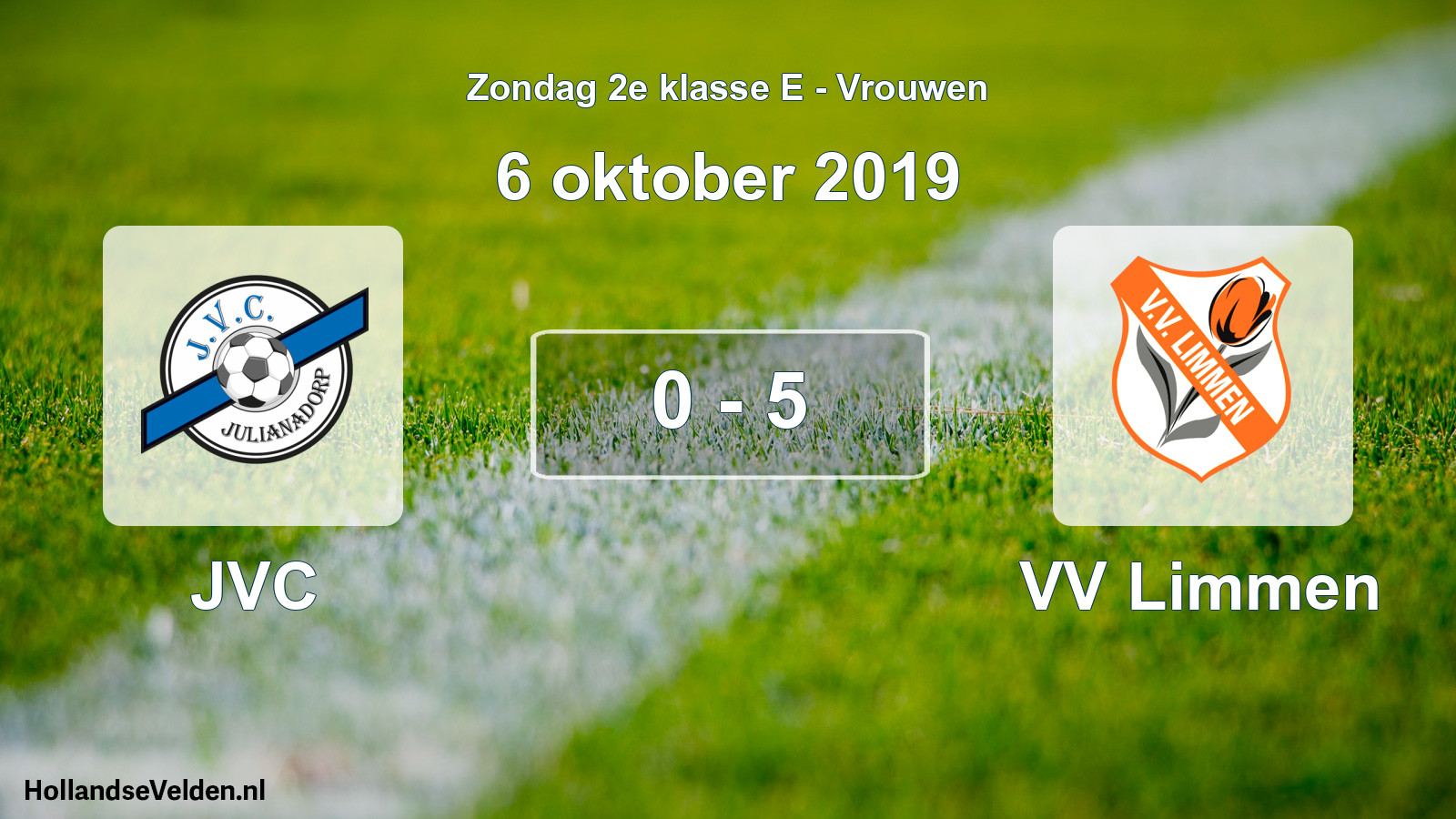 Gespeelde wedstrijd: JVC - VV Limmen 0 - 5 (6 oktober 2019)