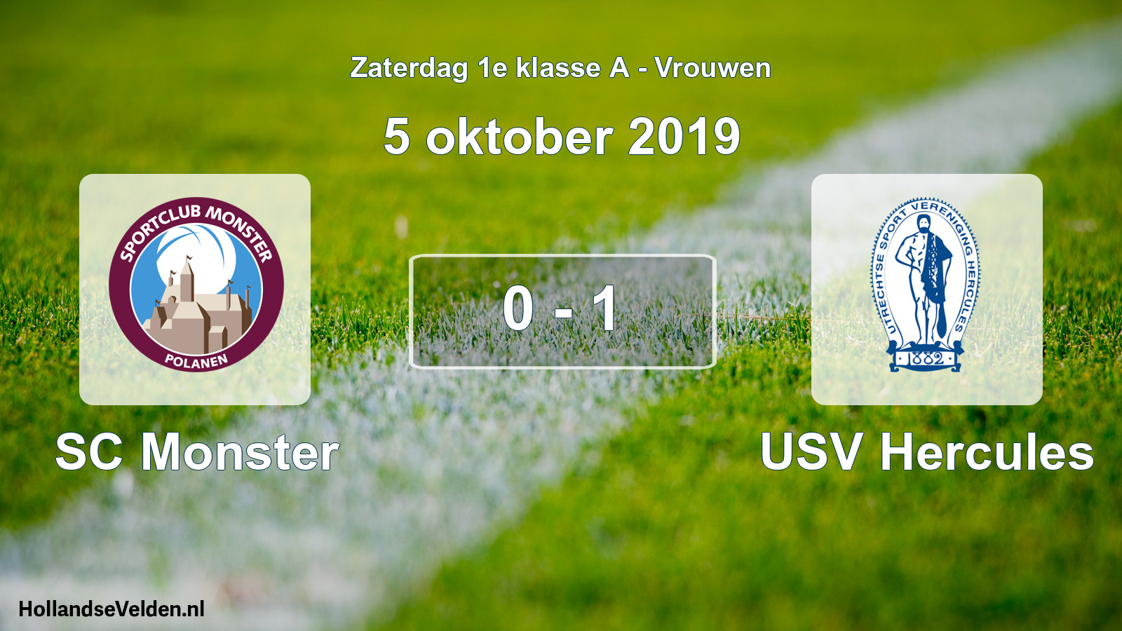 Total number of matches played: SC Monster - USV Hercules 0 - 1 (5 October 2019)