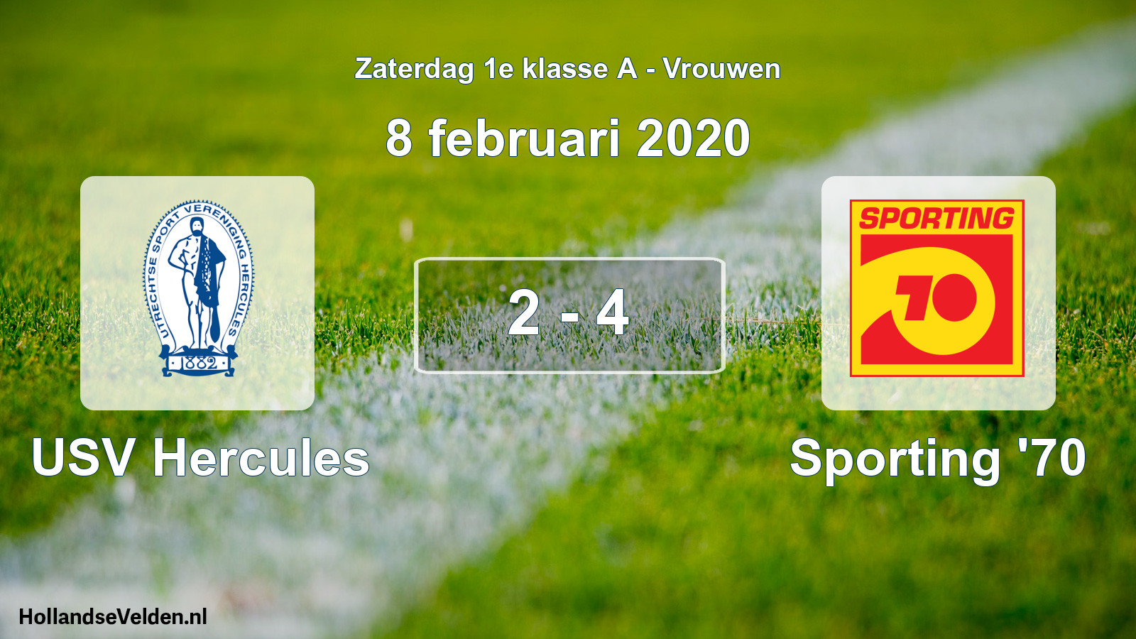 Total number of matches played: USV Hercules - Sporting '70 2 - 4 (8 February 2020)