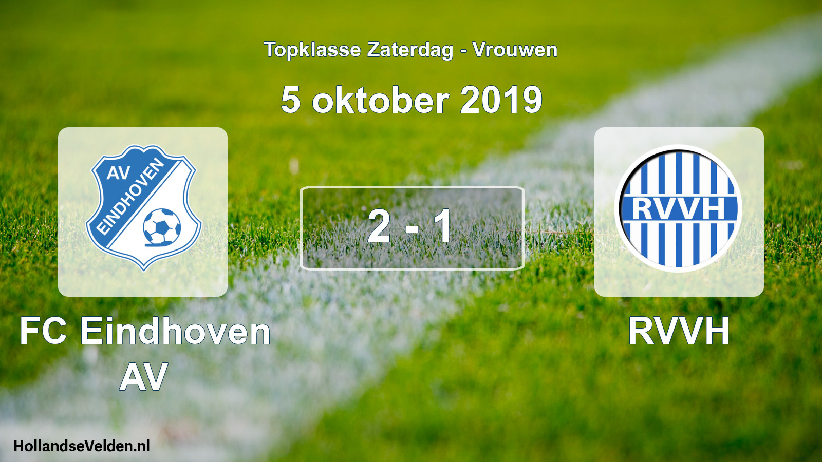 Total number of matches played: FC Eindhoven AV - RVVH 2 - 1 (5 October 2019)
