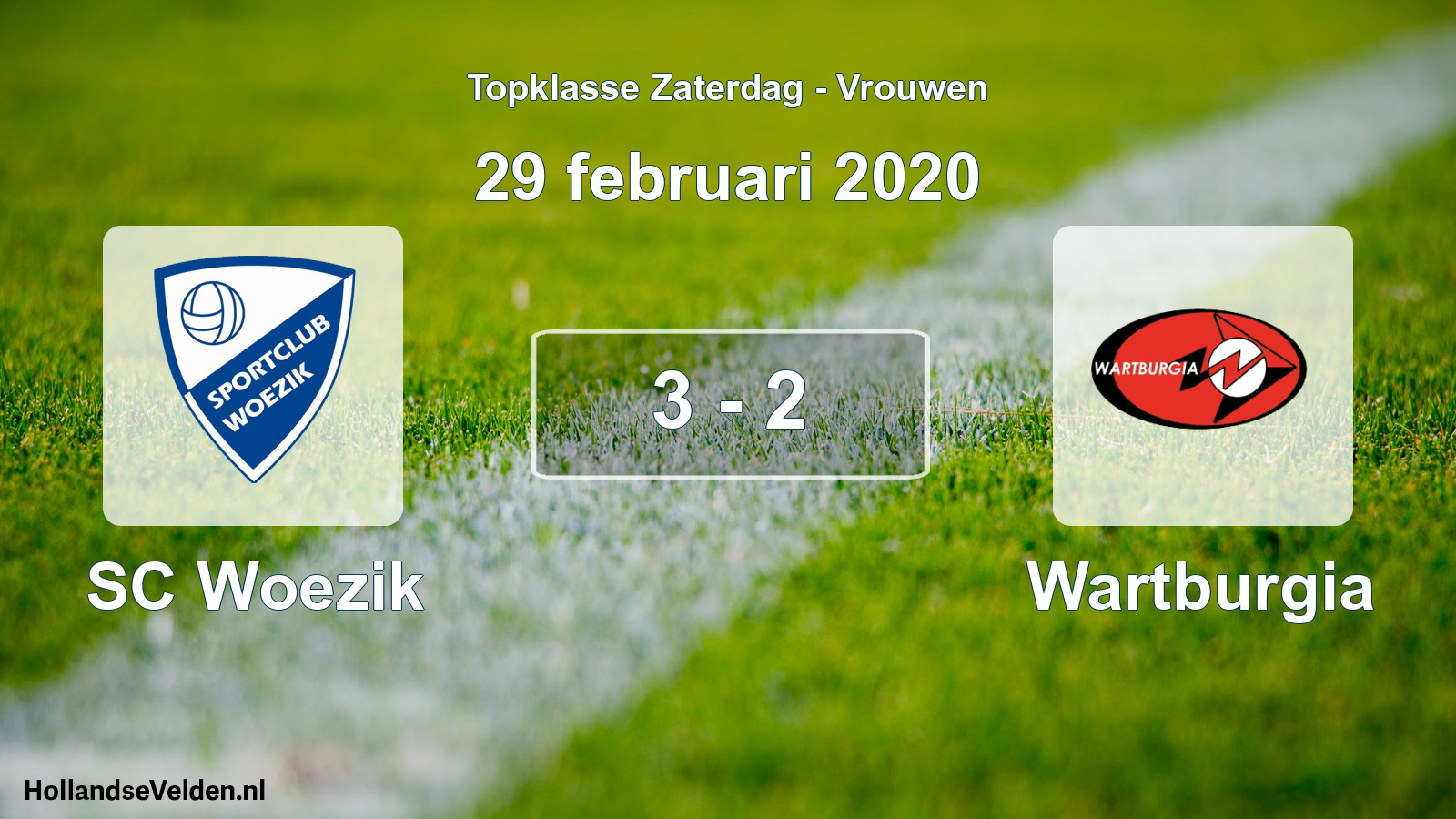 Total number of matches played: SC Woezik - Wartburgia 3 - 2 (29 February 2020)