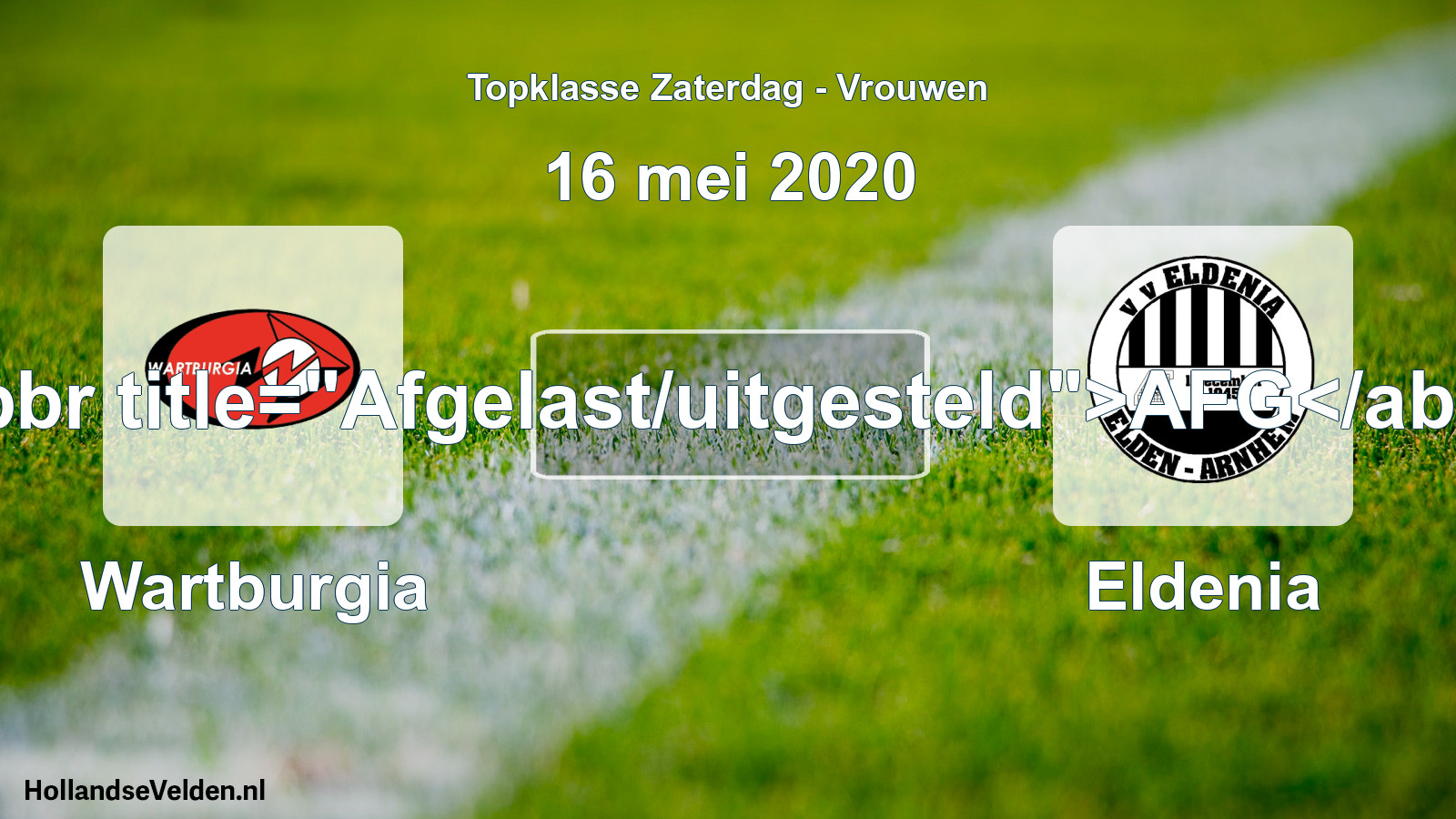 Scheduled Match: Wartburgia - Eldenia (16 May 2020)