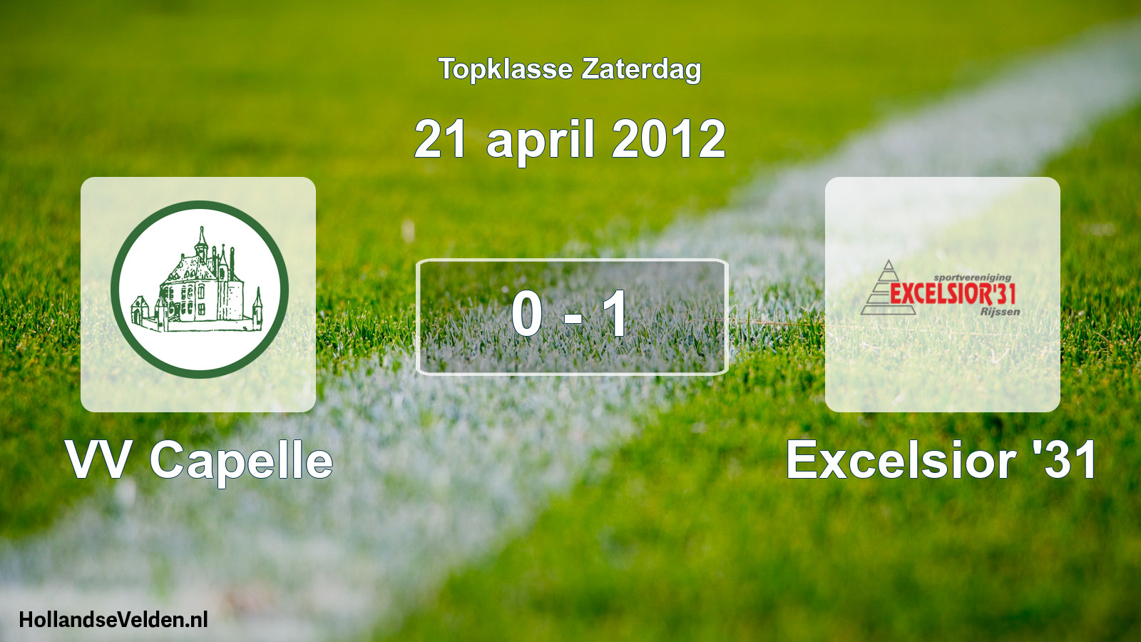 Total number of matches played: VV Capelle - Excelsior '31 0 - 1 (21 April 2012)