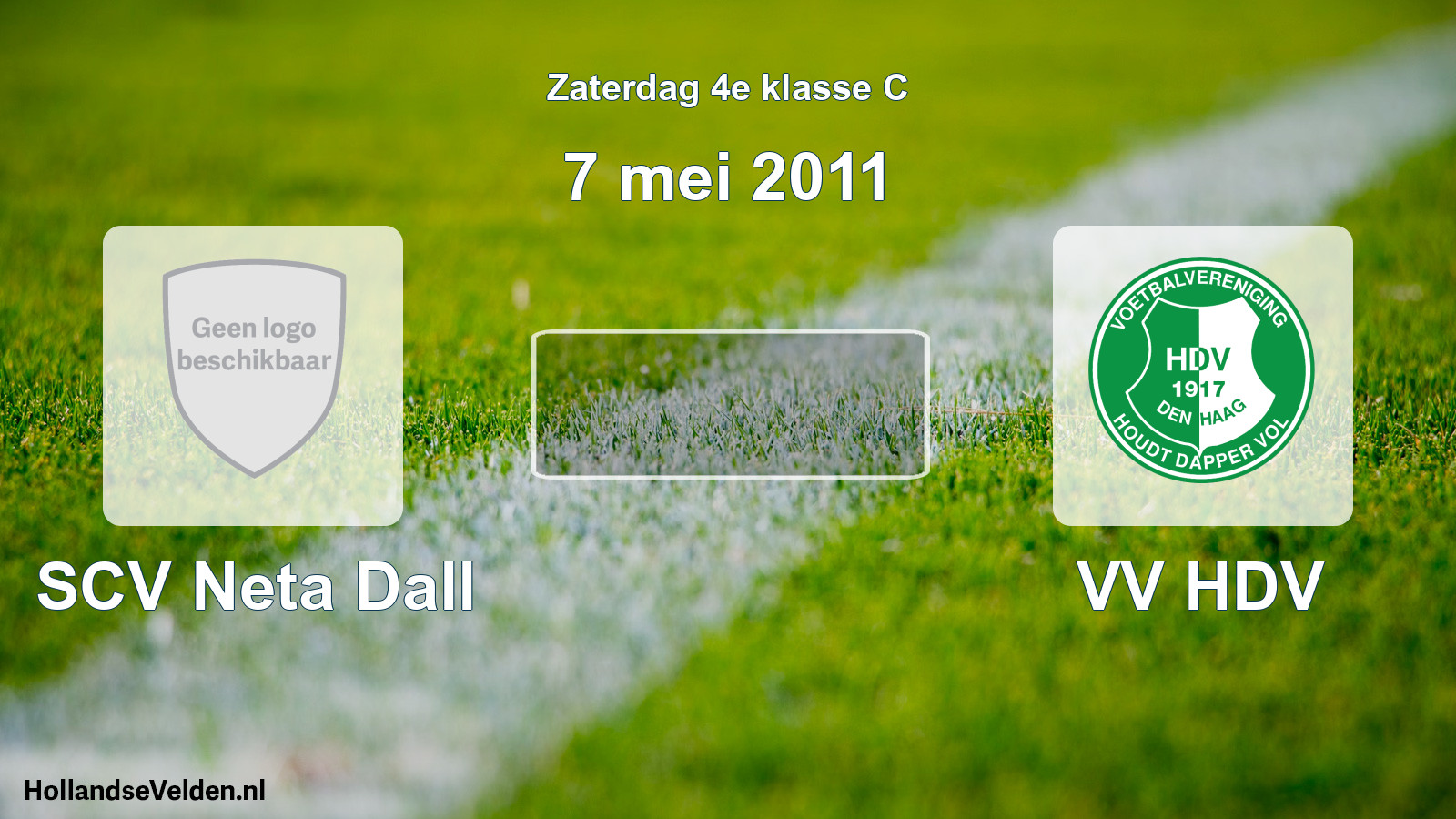 Geplande wedstrijd: SCV Neta Dall - VV HDV (7 mei 2011)
