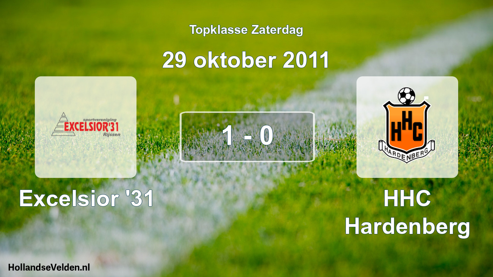 Total number of matches played: Excelsior '31 - HHC Hardenberg 1 - 0 (29 October 2011)
