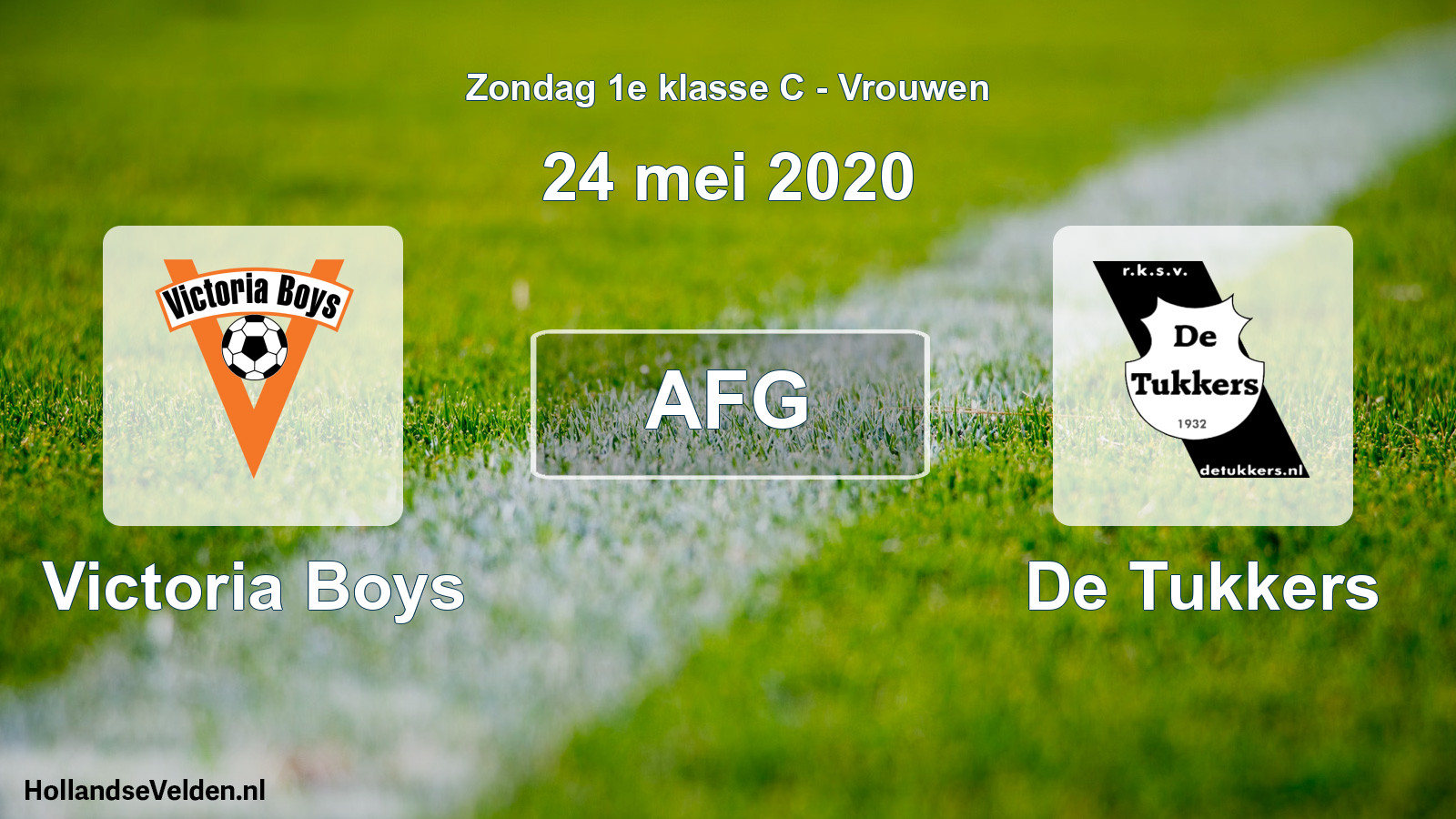 Scheduled Match: Victoria Boys - De Tukkers (24 May 2020)