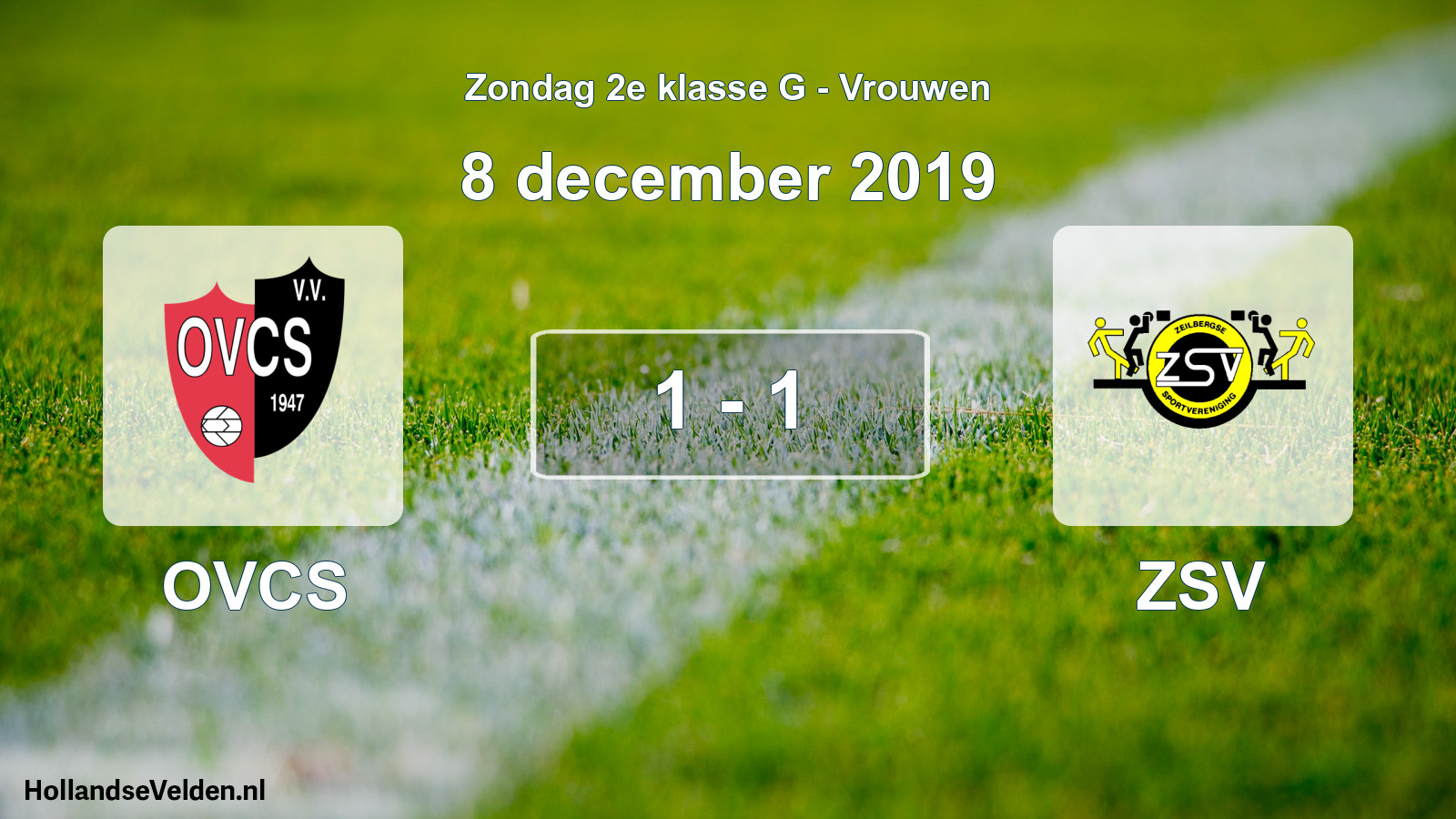 Gespeelde wedstrijd: OVCS - ZSV 1 - 1 (8 december 2019)