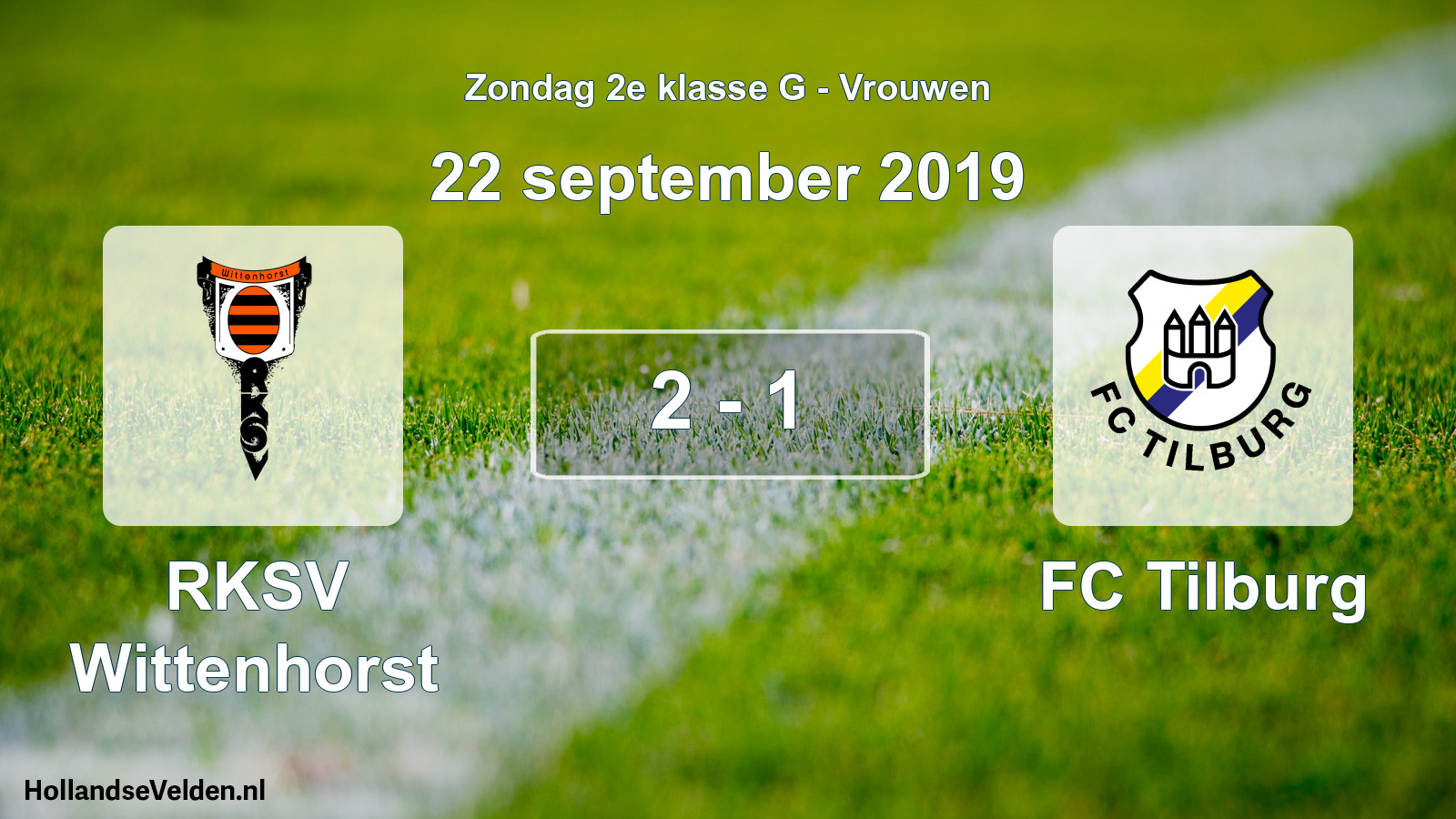 Total number of matches played: RKSV Wittenhorst - FC Tilburg 2 - 1 (22 September 2019)