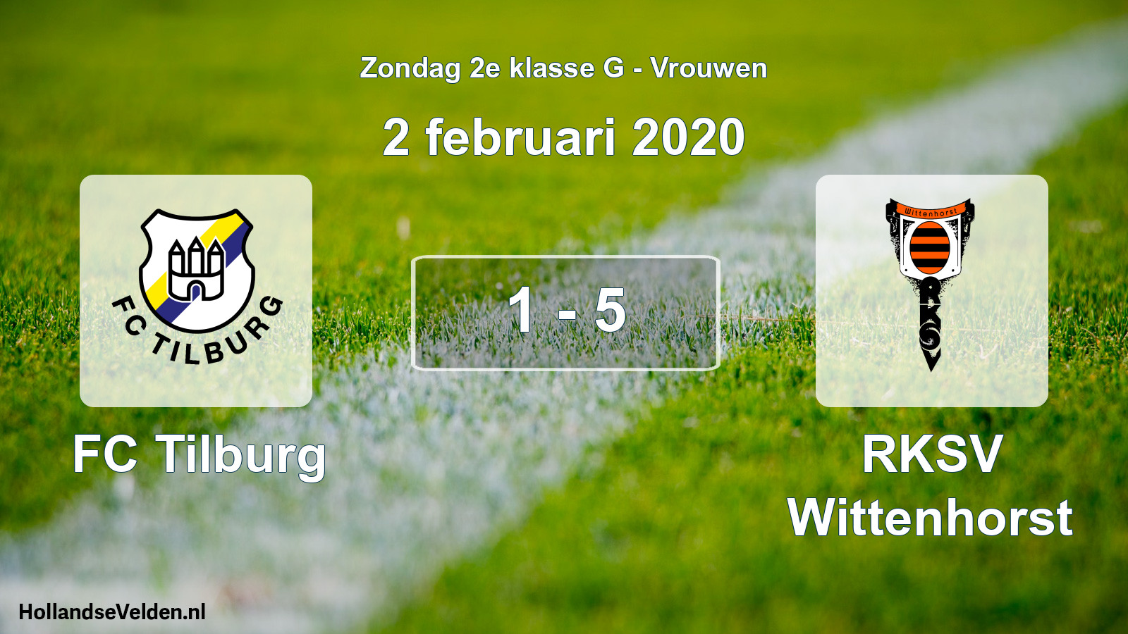 Total number of matches played: FC Tilburg - RKSV Wittenhorst 1 - 5 (2 February 2020)