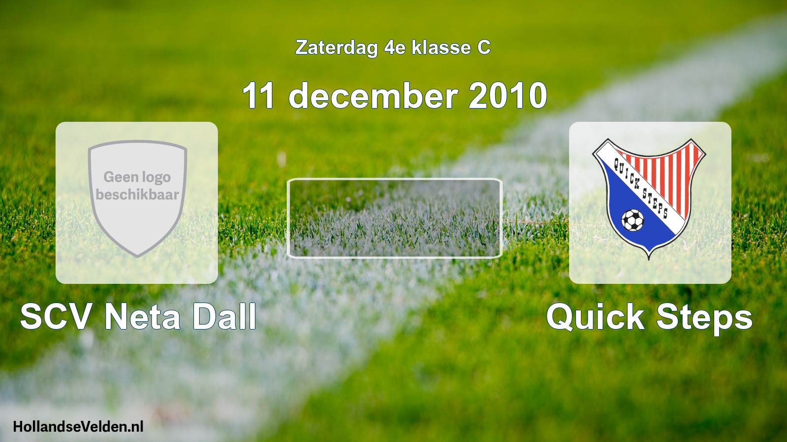 Geplande wedstrijd: SCV Neta Dall - Quick Steps (11 december 2010)