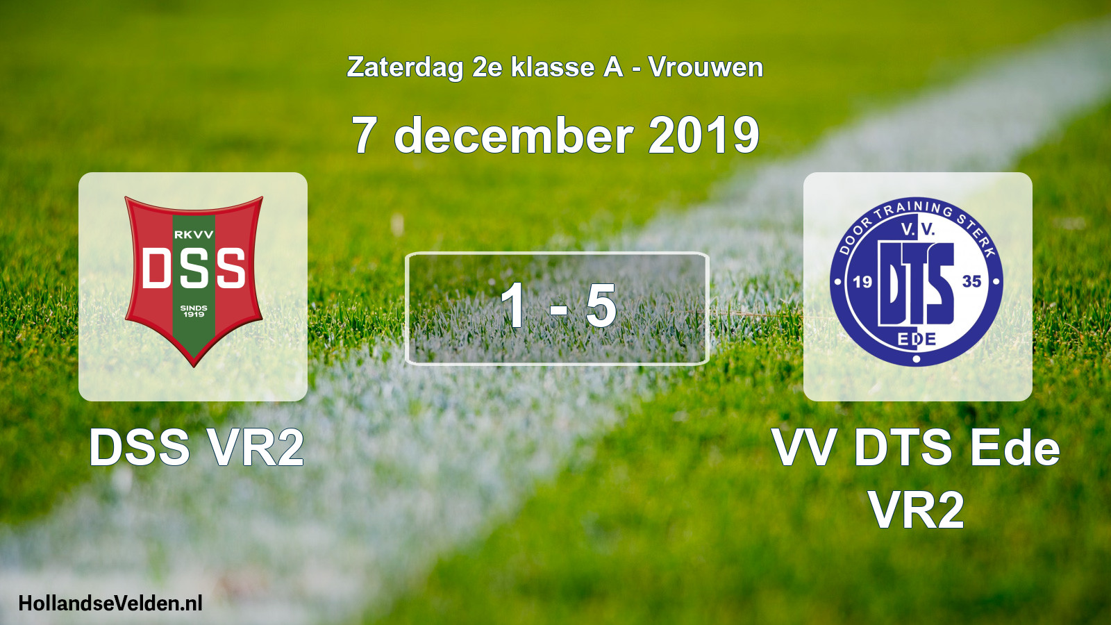 Total number of matches played: DSS VR2 - VV DTS Ede VR2 1 - 5 (7 December 2019)
