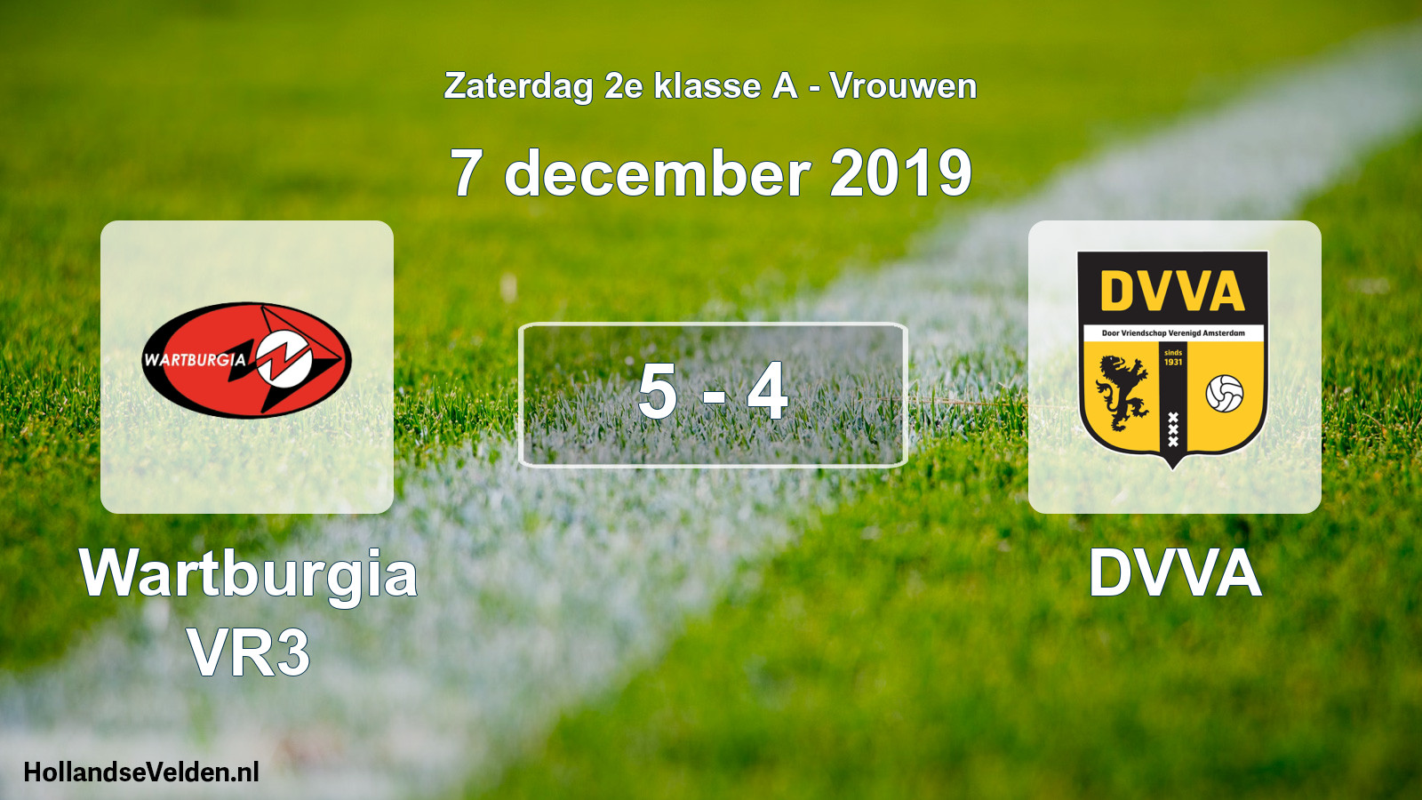 Total number of matches played: Wartburgia VR3 - DVVA 5 - 4 (7 December 2019)