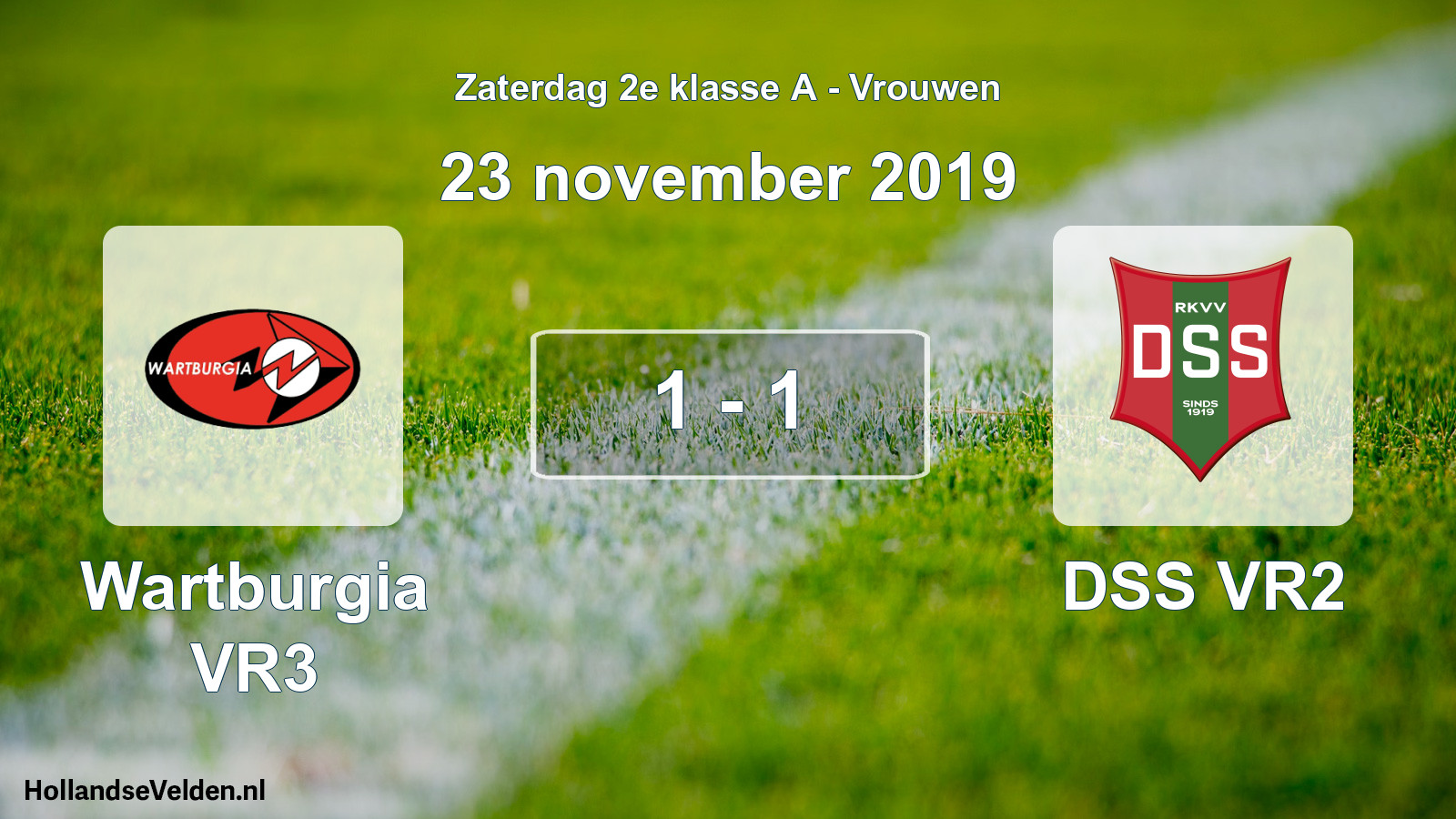 Total number of matches played: Wartburgia VR3 - DSS VR2 1 - 1 (23 November 2019)