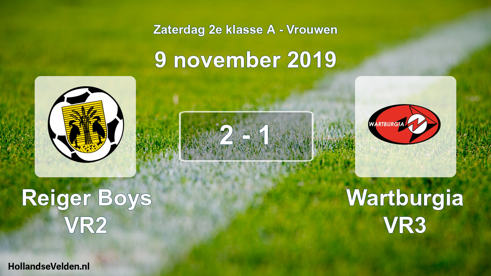 Total number of matches played: Reiger Boys VR2 - Wartburgia VR3 2 - 1 (9 November 2019)
