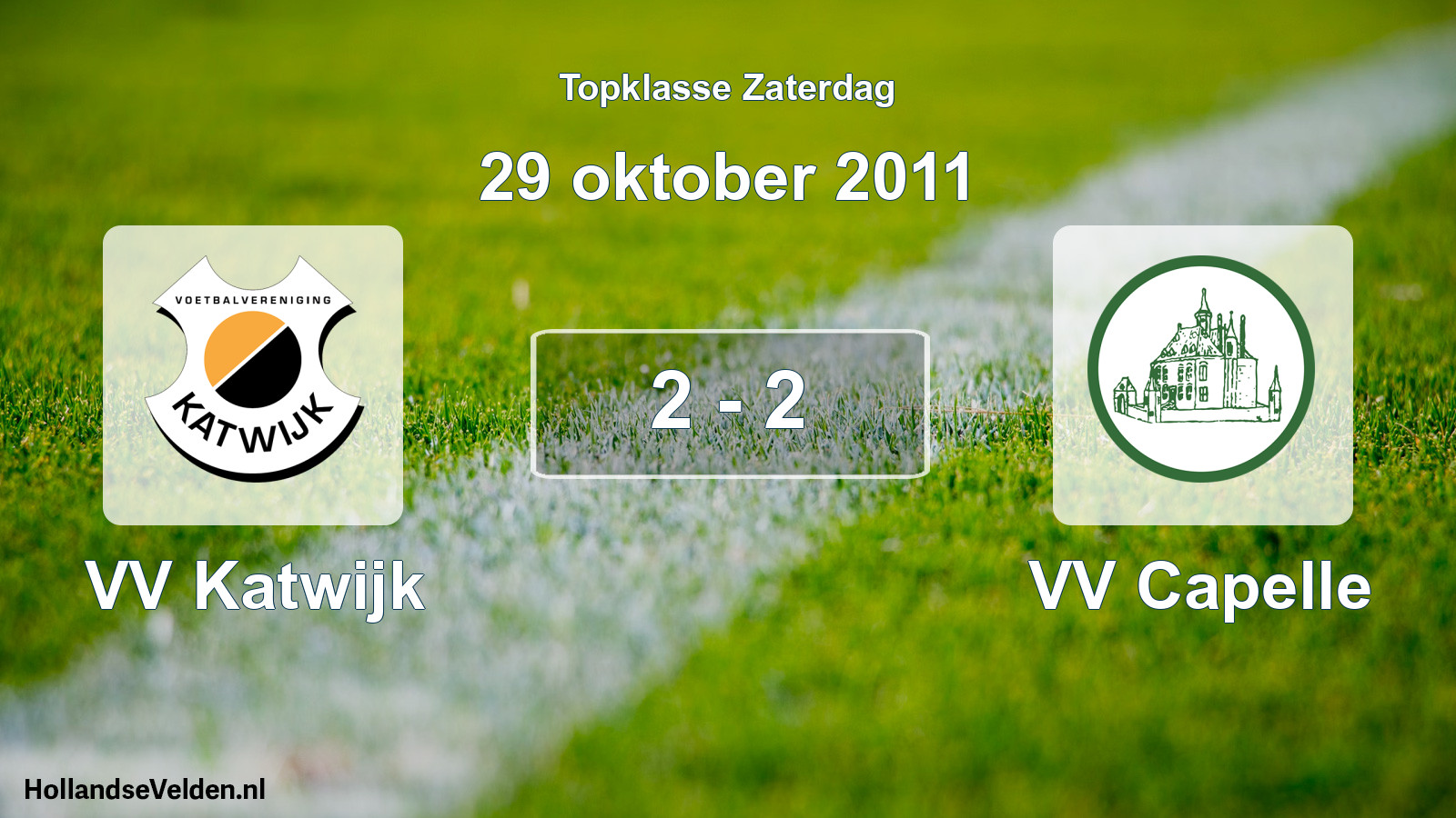 Total number of matches played: VV Katwijk - VV Capelle 2 - 2 (29 October 2011)