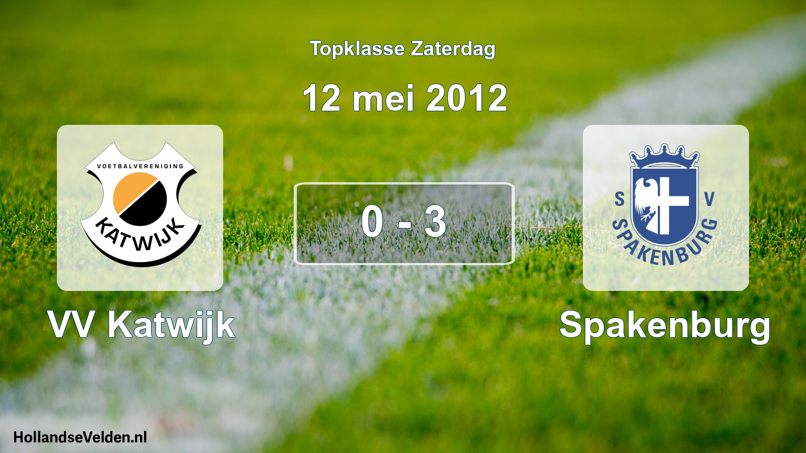 Total number of matches played: VV Katwijk - Spakenburg 0 - 3 (12 May 2012)