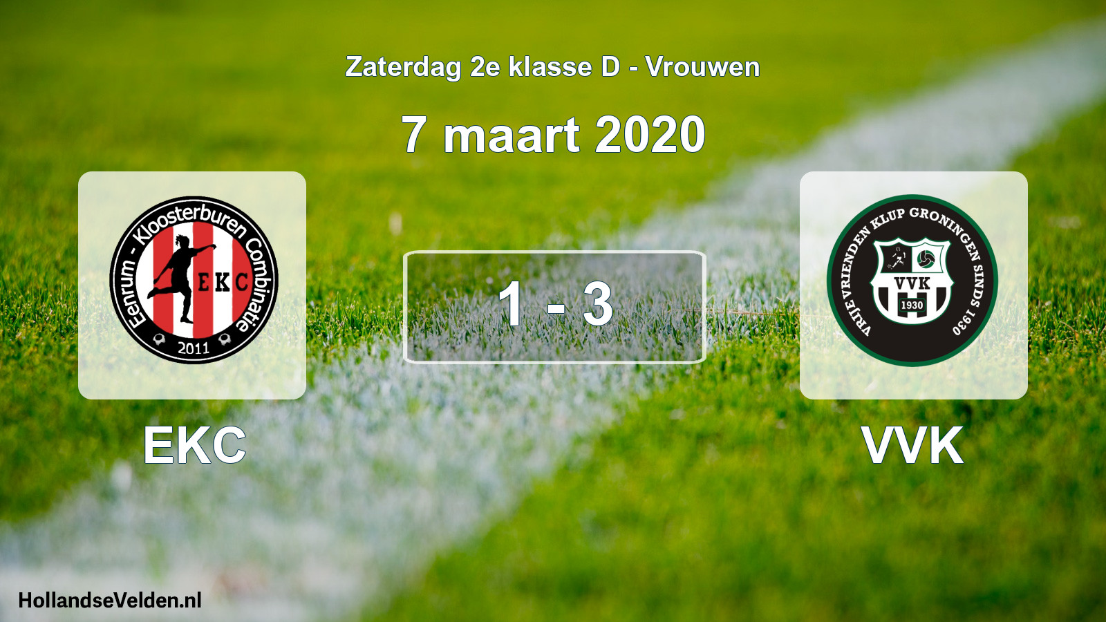 Total number of matches played: EKC - VVK 1 - 3 (7 March 2020)