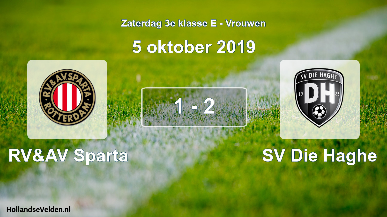 Total number of matches played: RV&AV Sparta - SV Die Haghe 1 - 2 (5 October 2019)