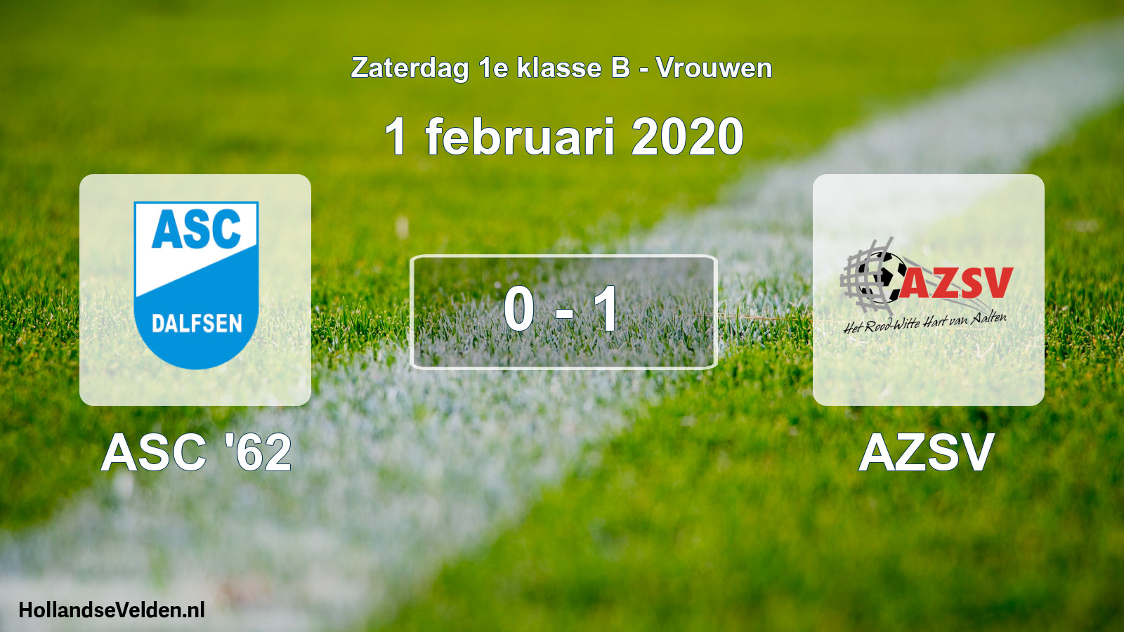 Total number of matches played: ASC '62 - AZSV 0 - 1 (1 February 2020)