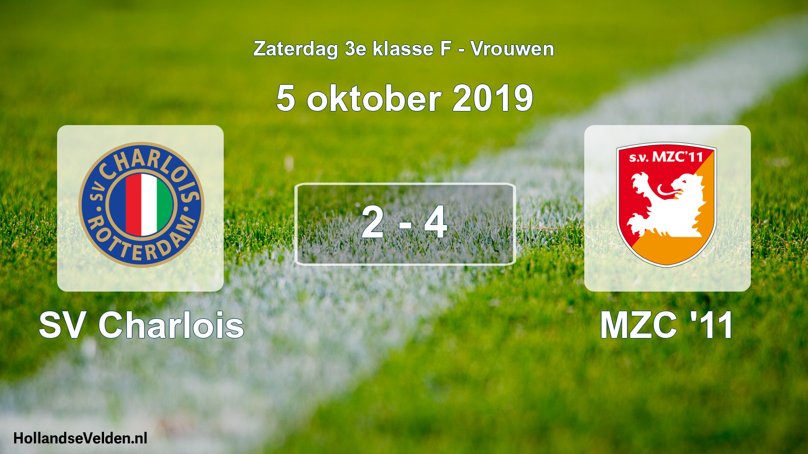 Total number of matches played: SV Charlois - MZC '11 2 - 4 (5 October 2019)
