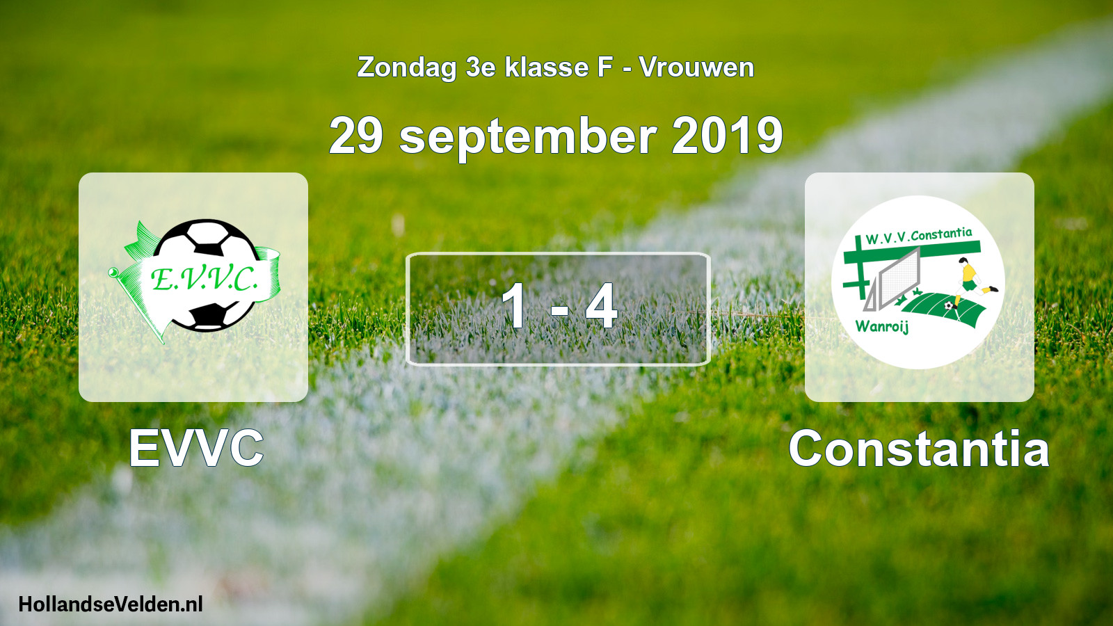 Total number of matches played: EVVC - Constantia 1 - 4 (29 September 2019)