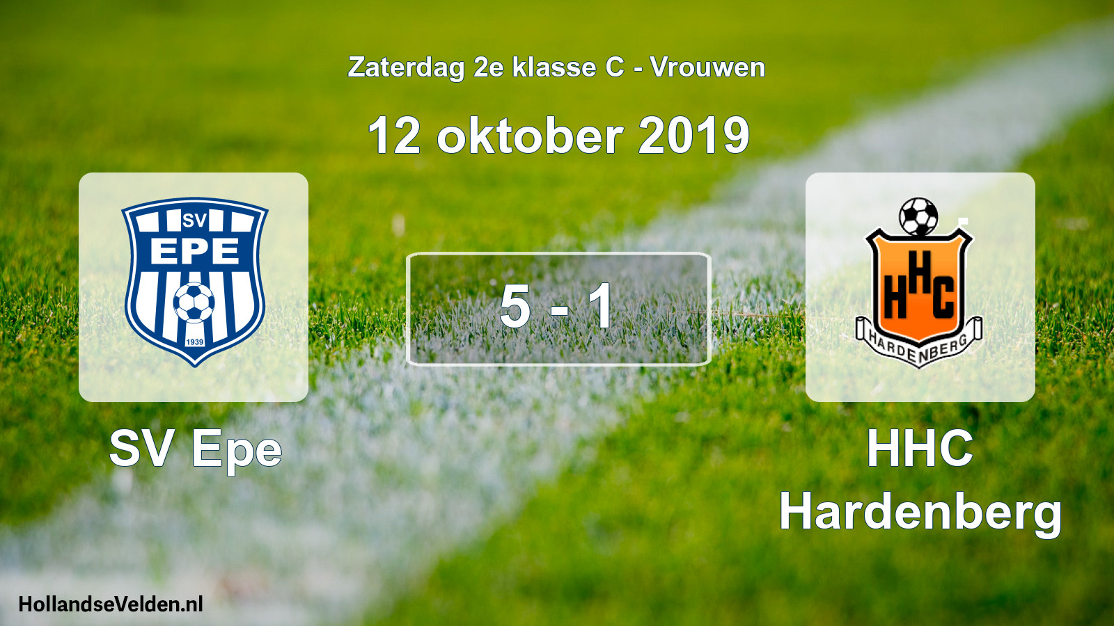 Total number of matches played: SV Epe - HHC Hardenberg 5 - 1 (12 October 2019)