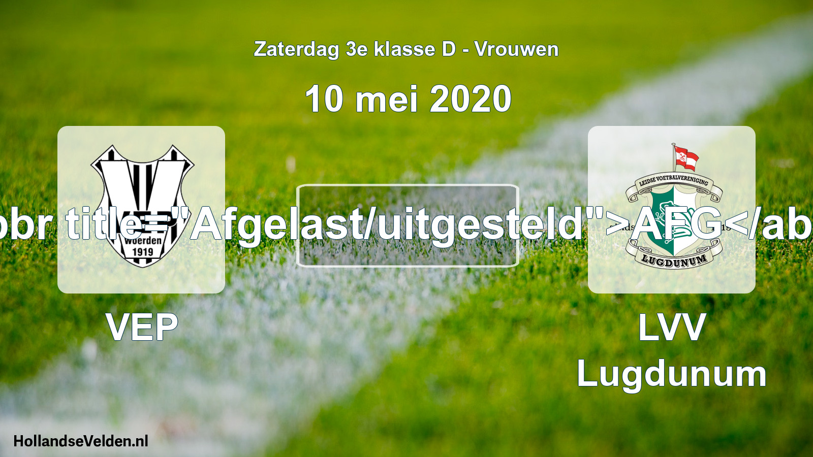Scheduled Match: VEP - LVV Lugdunum (10 May 2020)