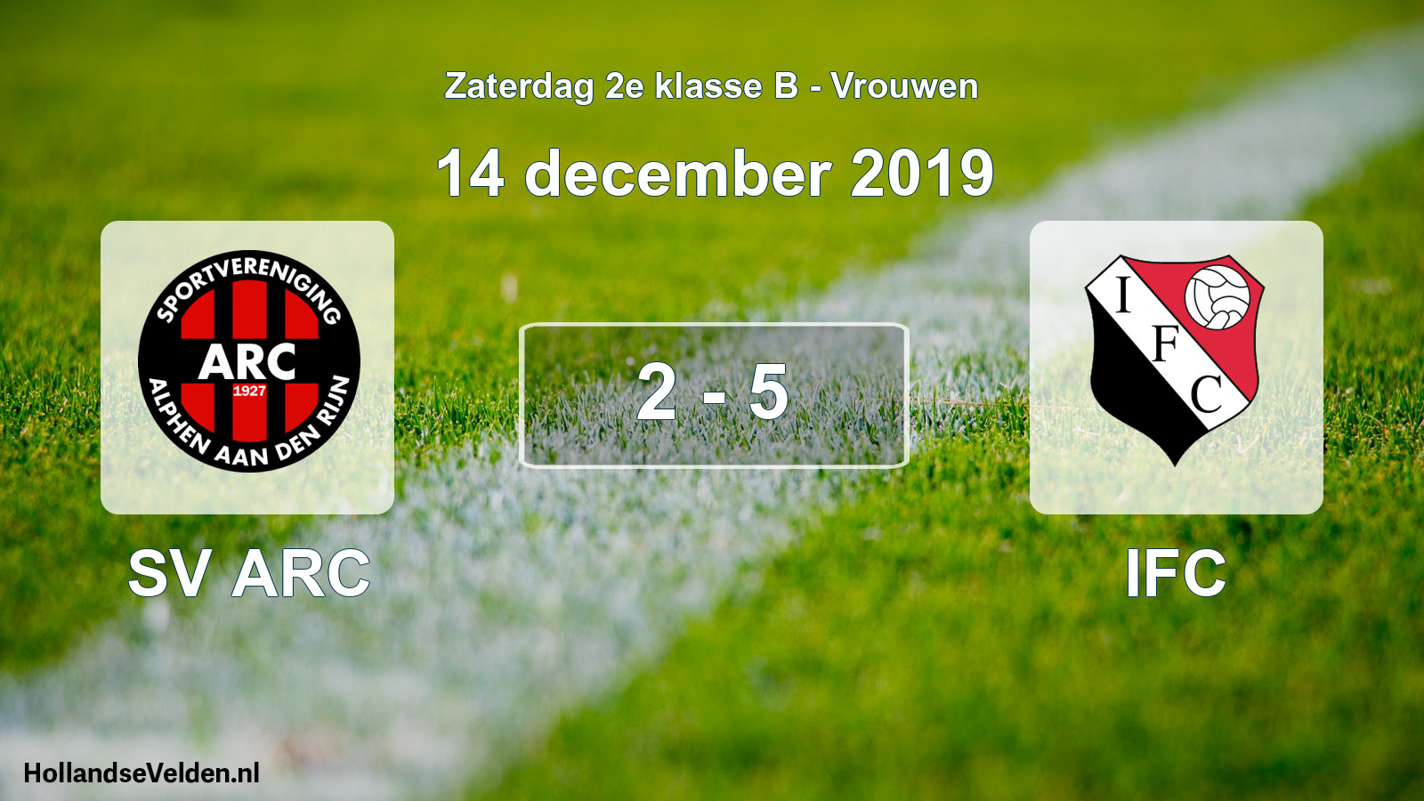 Total number of matches played: SV ARC - IFC 2 - 5 (14 December 2019)
