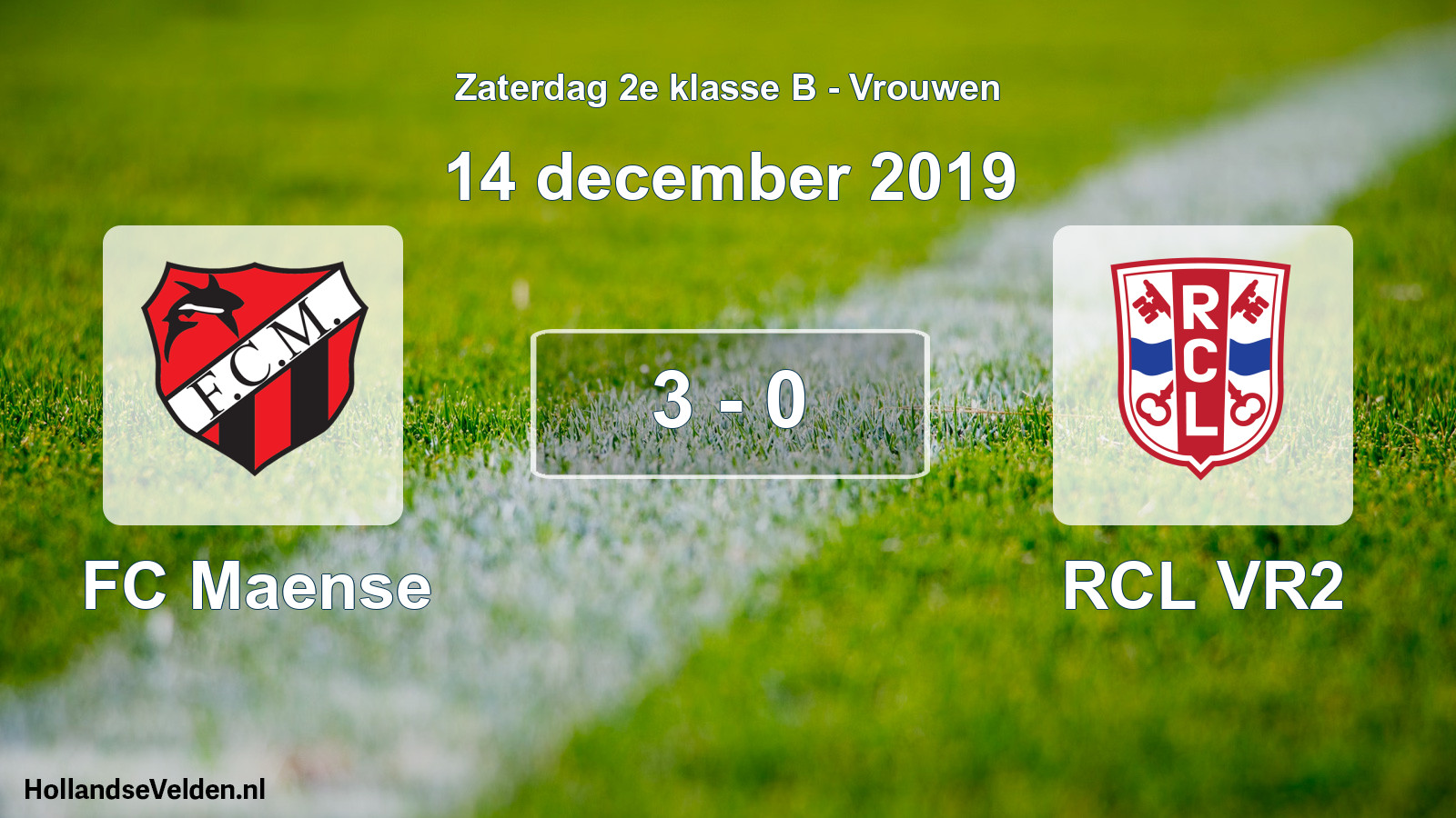 Total number of matches played: FC Maense - RCL VR2 3 - 0 (14 December 2019)