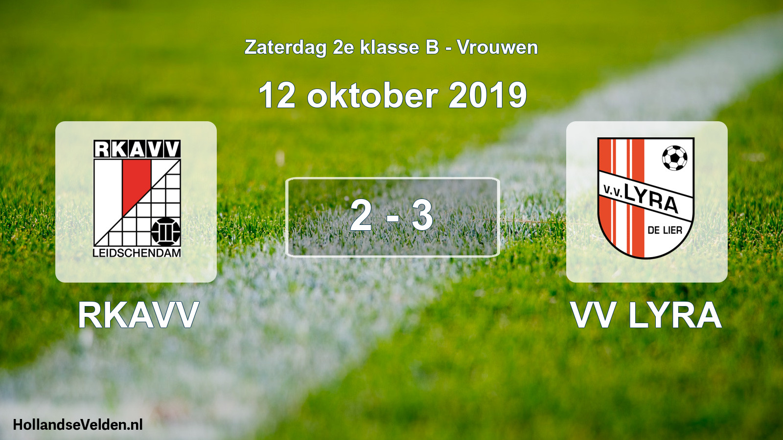 Total number of matches played: RKAVV - VV LYRA 2 - 3 (12 October 2019)