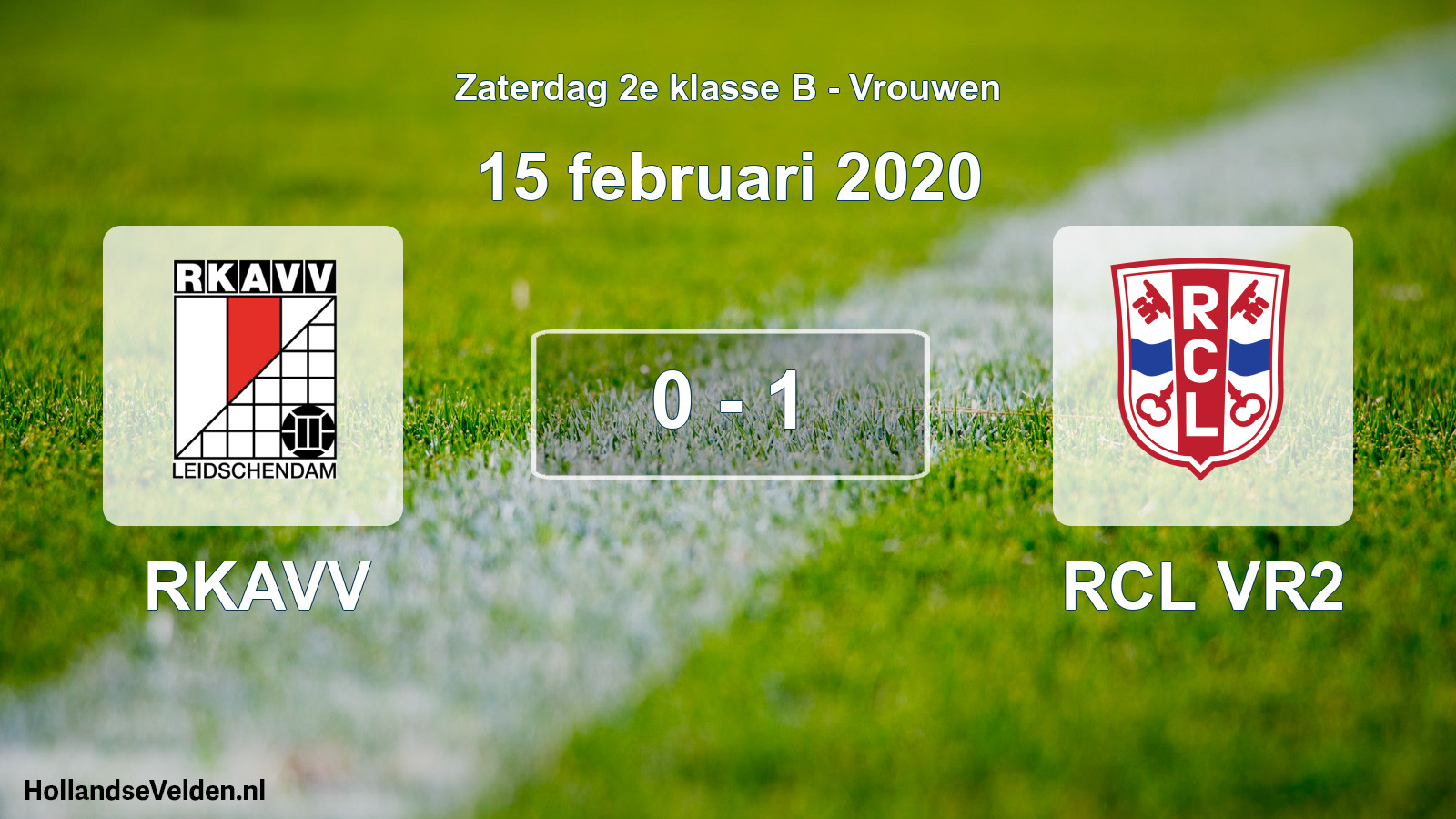 Total number of matches played: RKAVV - RCL VR2 0 - 1 (15 February 2020)