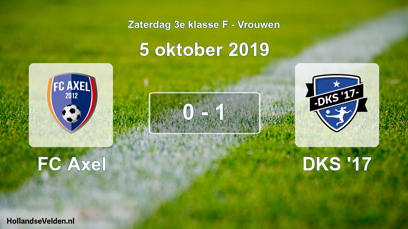Total number of matches played: FC Axel - DKS '17 0 - 1 (5 October 2019)
