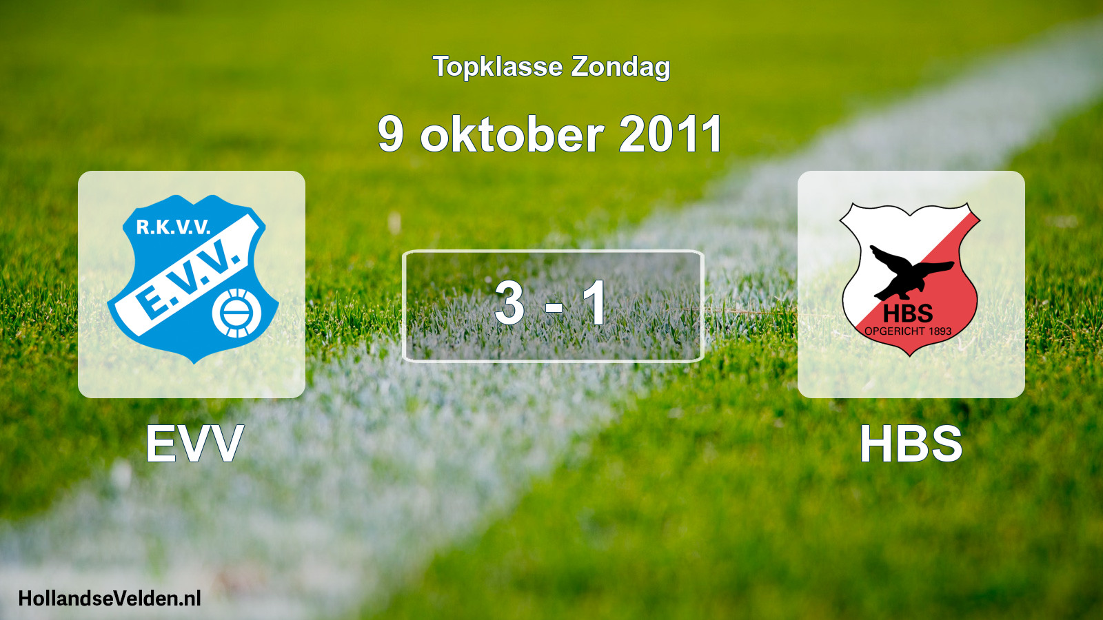 Total number of matches played: EVV - HBS 3 - 1 (9 October 2011)