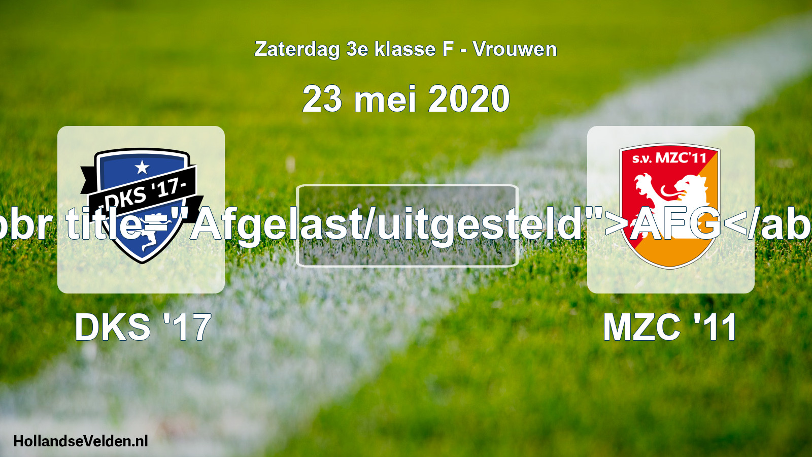 Scheduled Match: DKS '17 - MZC '11 (23 May 2020)