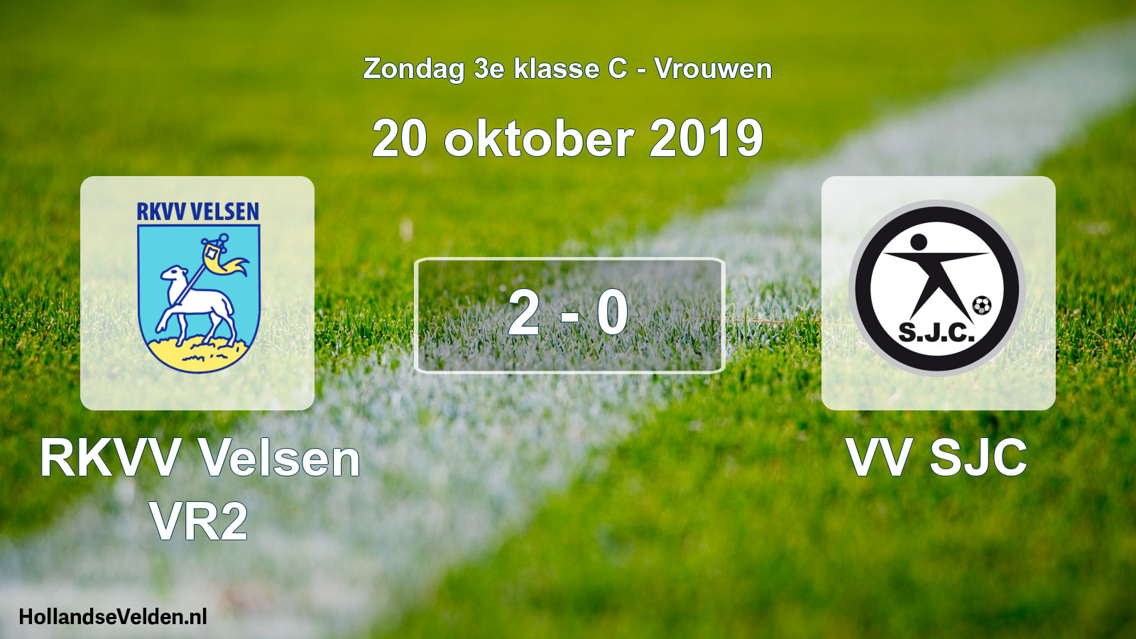 Total number of matches played: RKVV Velsen VR2 - VV SJC 2 - 0 (20 October 2019)