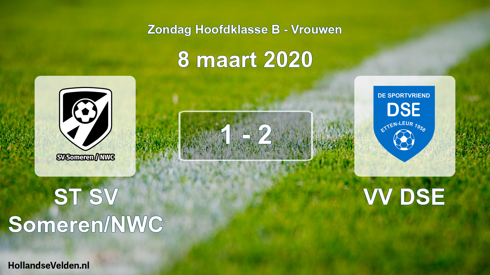 Total number of matches played: ST SV Someren/NWC - VV DSE 1 - 2 (8 March 2020)