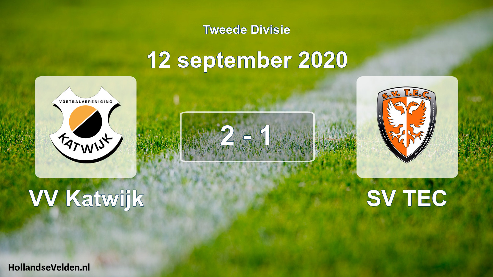 Total number of matches played: VV Katwijk - SV TEC 2 - 1 (12 September 2020)