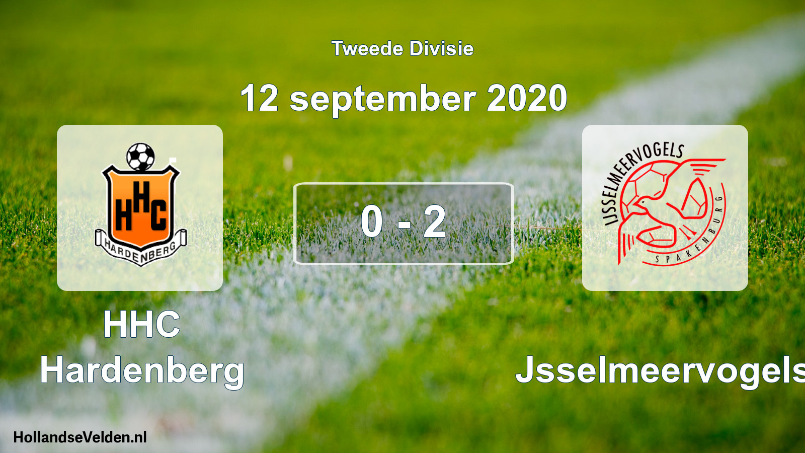 Total number of matches played: HHC Hardenberg - IJsselmeervogels 0 - 2 (12 September 2020)